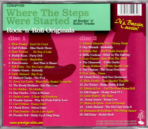 Various : Where The Steps Were Started (40 Rockin' 'N' Rollin' Tracks) (2xCD, Comp)