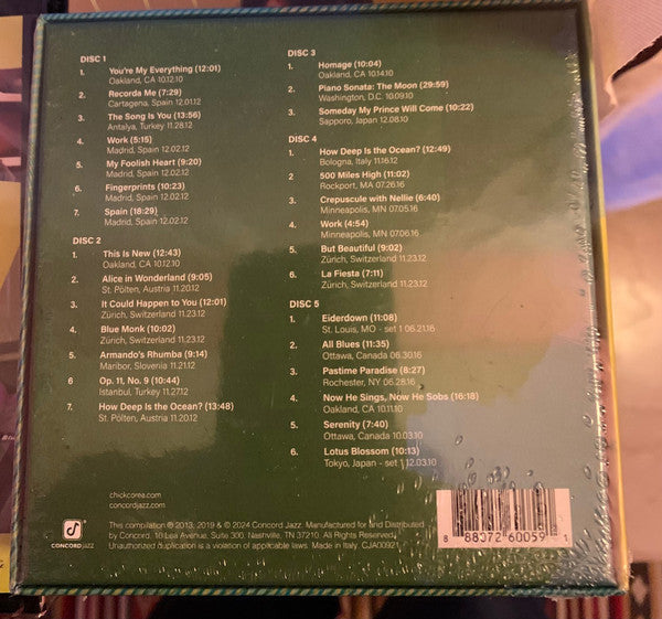 Chick Corea Trio : Trilogy (5xCD, Comp, Dlx)