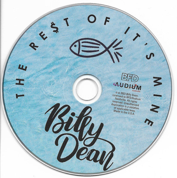 Billy Dean : THE RE$T OF IT'S MINE (CD, Album)