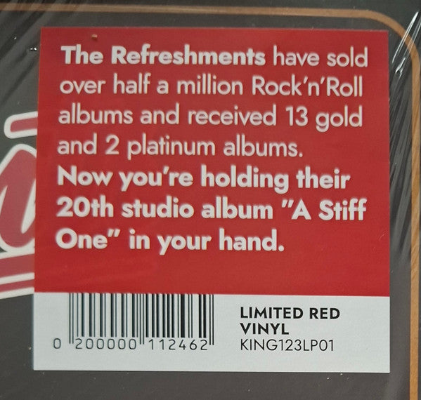 The Refreshments (3) : A Stiff One (LP, Album, Red)