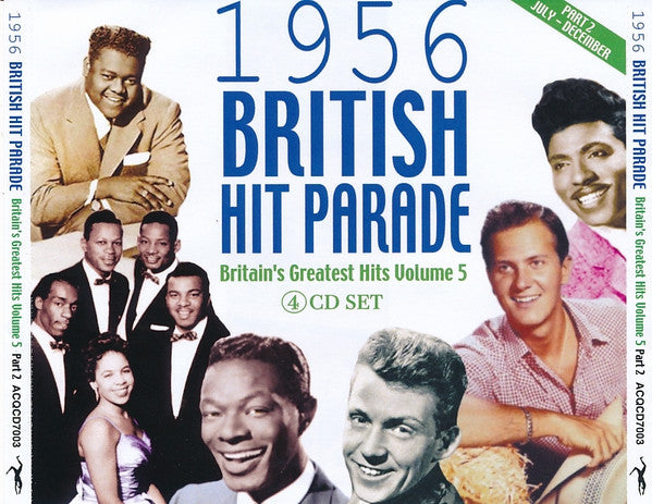 Various : 1956 British Hit Parade - Britain's Greatest Hits Volume 5 - Part 2 July - December (4xCDr, Comp, RE)