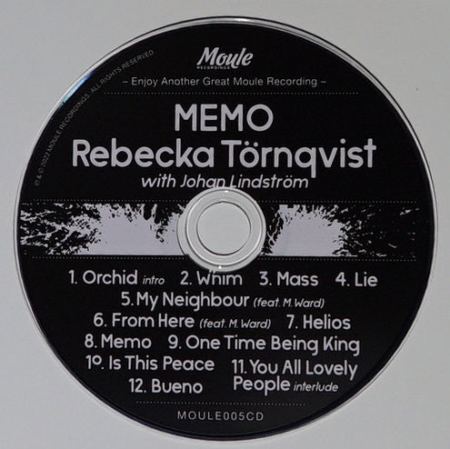 Rebecka Törnqvist, Johan Lindström : Memo (CD, Album)