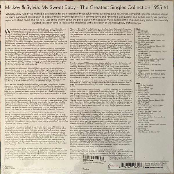 Mickey & Sylvia : My Sweet Baby - The Greatest Singles Collection 1955-61 (LP, Comp, Cle)