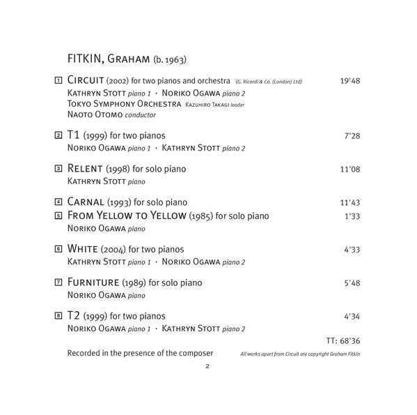 Graham Fitkin : Circuit (SACD, Hybrid, Multichannel)