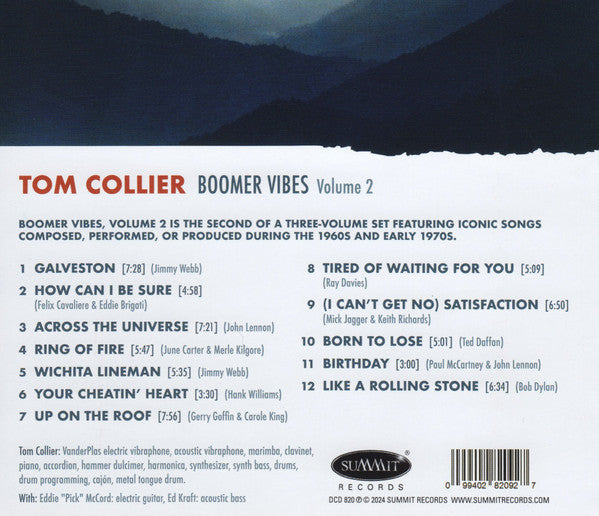 Tom Collier : Boomer Vibes, Volume 2 (CD)