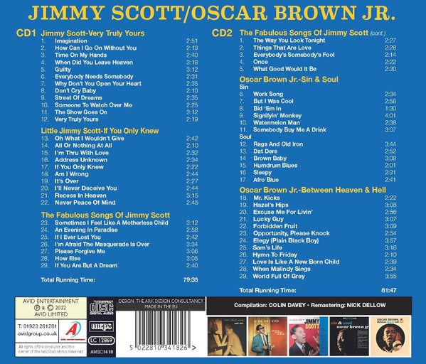 Jimmy Scott, Oscar Brown Jr. : Five Classic Albums (2xCD, Comp, RM)