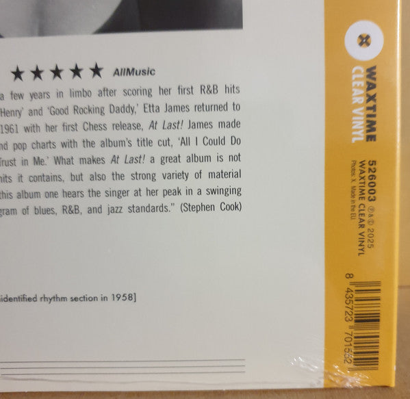Etta James : At Last! (LP, Album, Ltd, RE, Cry)