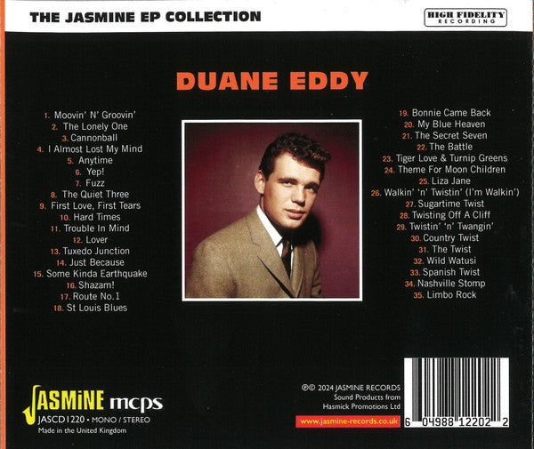 Duane Eddy : The Jasmine EP Collection (CD, Comp)