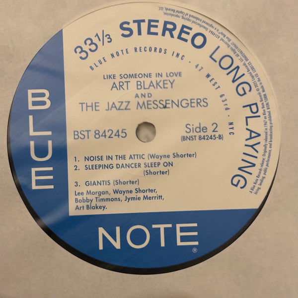 Art Blakey & The Jazz Messengers : Like Someone In Love (LP, Album, RE, 180)