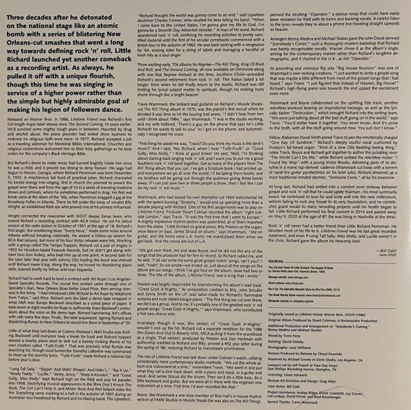 Little Richard : Lifetime Friend (LP, Album, RE, Opa)