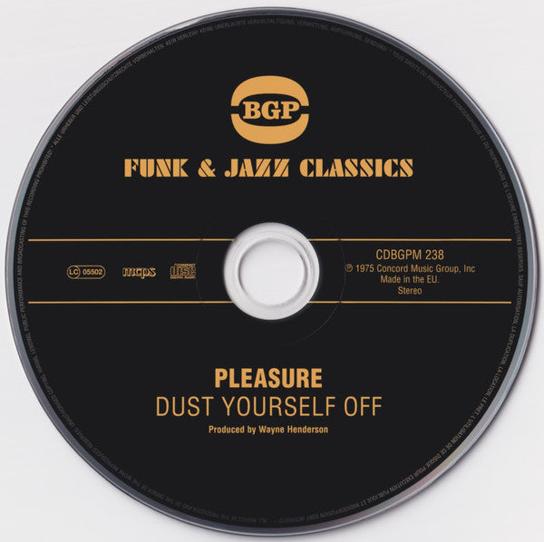 Pleasure (4) : Dust Yourself Off (CD, Album, RE, RM)