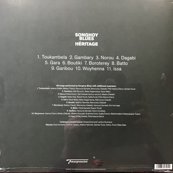 Songhoy Blues : Héritage (LP, Album, Ltd, Ora)