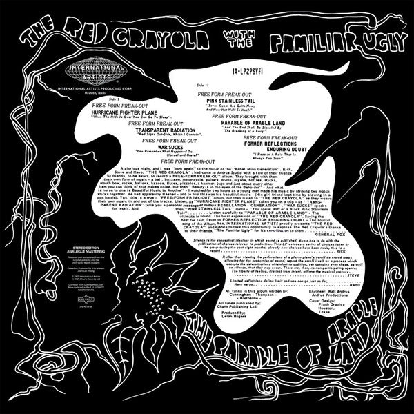 Red Krayola With The Familiar Ugly : The Parable Of Arable Land (LP, Album, RE, RM)