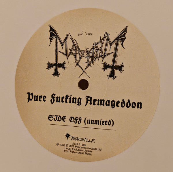 Mayhem : Pure Fucking Armageddon (LP, Ltd, RE, Whi)