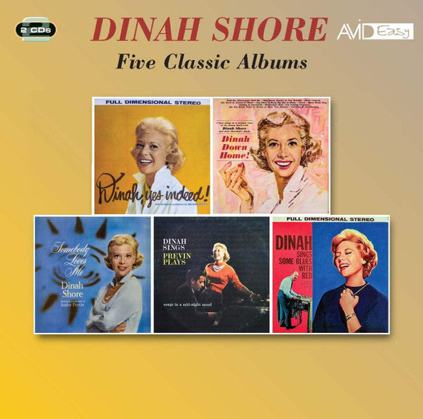 Dinah Shore : Five Classic Albums (2xCD, Comp, RM)