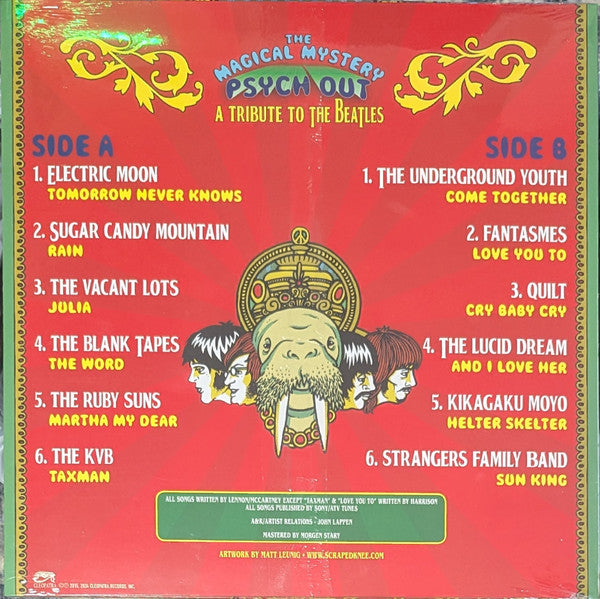 Various : The Magical Mystery Psychout - A Tribute To The Beatles (LP, Comp, Ltd, RE, Red)