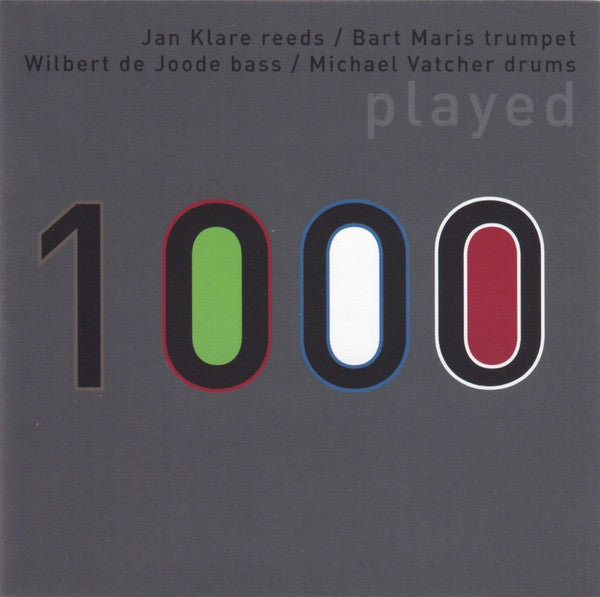 Jan Klare / Wilbert de Joode / Michael Vatcher / Bart Maris : 1000 (2) : Played (CD, Album)