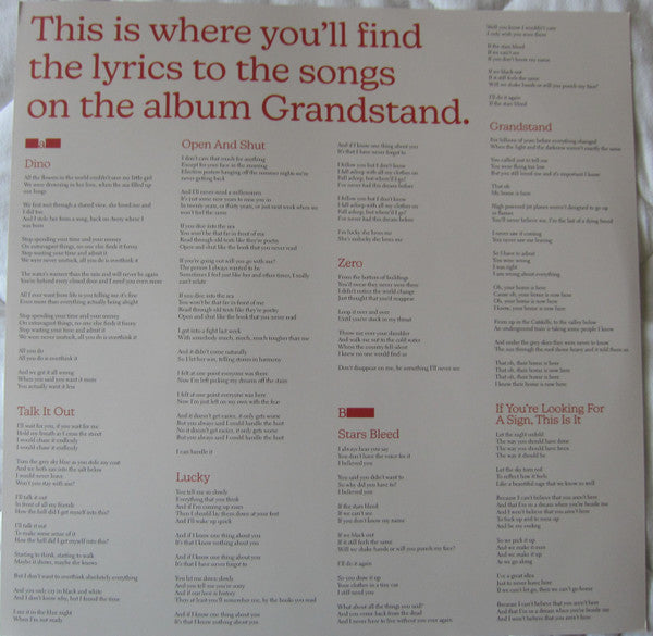 Brand New Friend (2) : Grandstand (LP, Album)