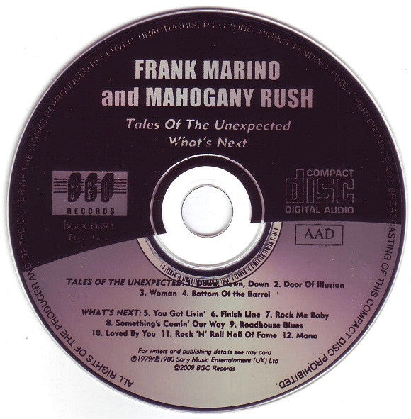 Frank Marino And Mahogany Rush : Live/Tales Of The Unexpected/What's Next (2xCD, Album, Comp, RM)