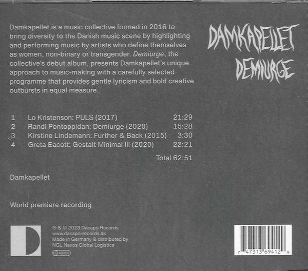 Damkapellet : Demiurge (CD, Album)