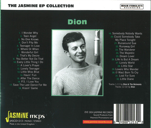 Dion (3) : The Jasmine Ep Collection (CD, Comp)