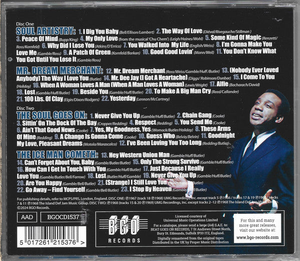 Jerry Butler : Soul Artistry / Mr. Dream Merchant / The Soul Goes On / The Ice Man Cometh (2xCD, Comp)