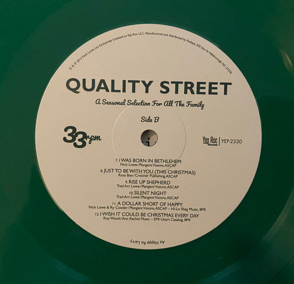 Nick Lowe : Quality Street (A Seasonal Selection For All The Family) (LP, Album, RE, Gre)