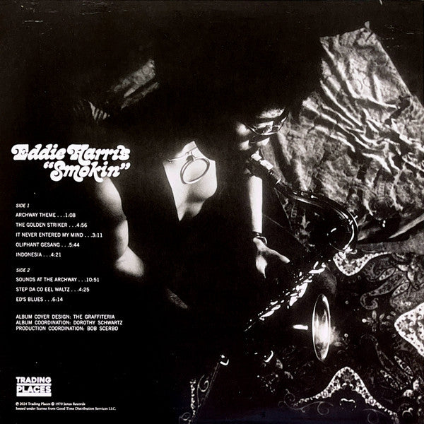 Eddie Harris (15) : Smokin (LP, Album, RE)