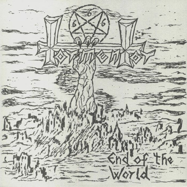 Tormentor (8) : End Of The World (12", MiniAlbum, Ltd, RE, RP)