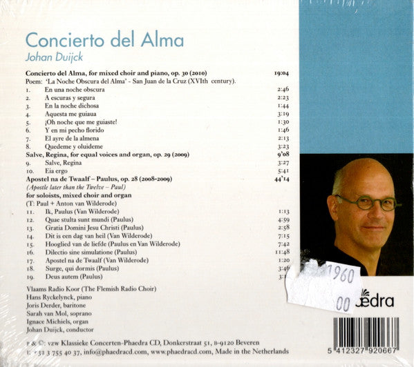 Vlaams Radio Koor, Hans Ryckelynck, Ignace Michiels / Johan Duijck : Concierto Del Alma (CD)