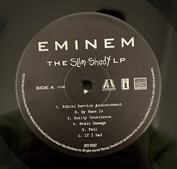 Eminem : The Slim Shady LP (2xLP, Album, RE, RM)
