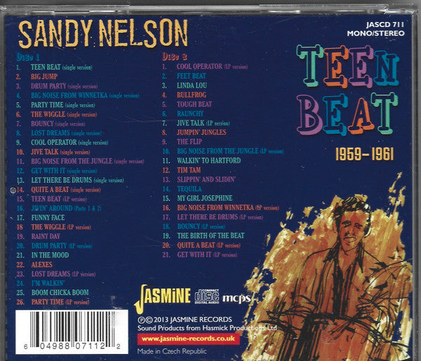 Sandy Nelson : Teen Beat 1959-1961 (2xCD, Comp, Mono)