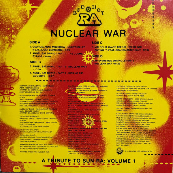 Various : Red Hot + Ra: Nuclear War (A Tribute To Sun Ra: Volume 1) (2xLP, Album, Ora)