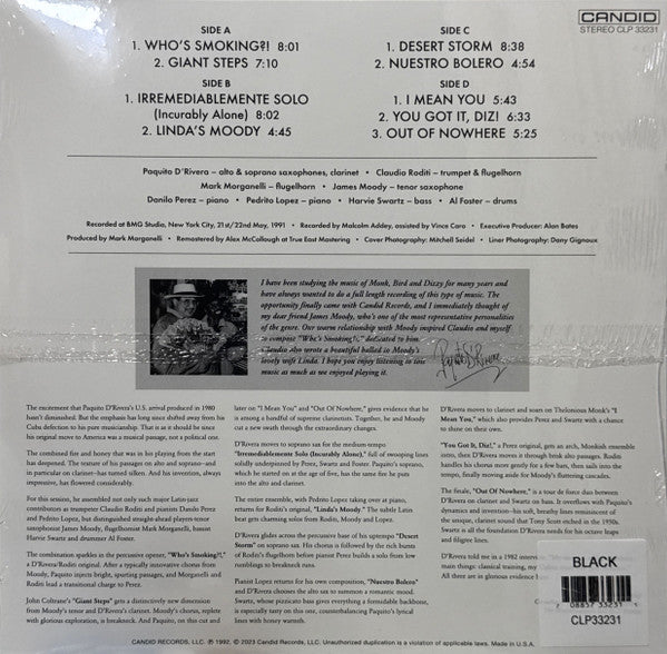 Paquito D'Rivera With  James Moody : "Who's Smoking?!" (2xLP, Album)