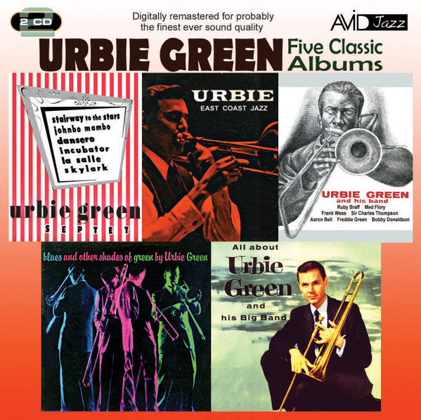 Urbie Green : Five Classic Albums: All About Urbie Green And His Big Band / Blues And Other Shades Of Green / Urbie Green And His Band / Urbie Green Septet / Urbie: East Coast Jazz (2xCD, Comp)