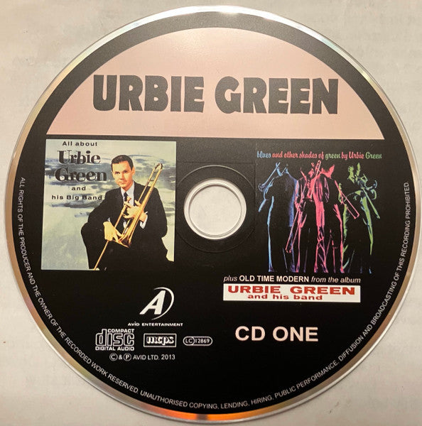 Urbie Green : Five Classic Albums: All About Urbie Green And His Big Band / Blues And Other Shades Of Green / Urbie Green And His Band / Urbie Green Septet / Urbie: East Coast Jazz (2xCD, Comp)