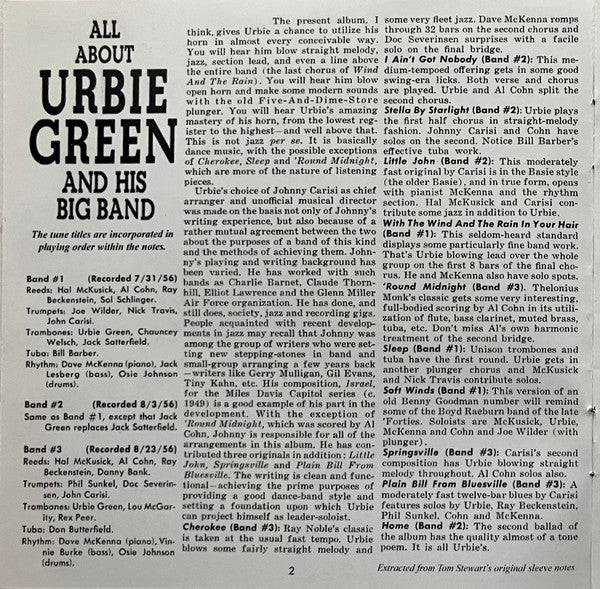 Urbie Green : Five Classic Albums: All About Urbie Green And His Big Band / Blues And Other Shades Of Green / Urbie Green And His Band / Urbie Green Septet / Urbie: East Coast Jazz (2xCD, Comp)