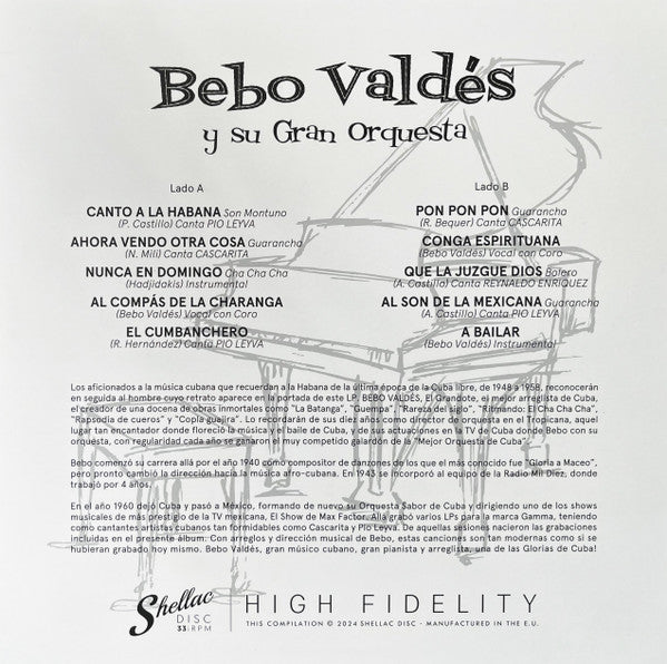Bebo Valdés : Bebo Valdés Y Su Gran Orquesta (LP, Comp)