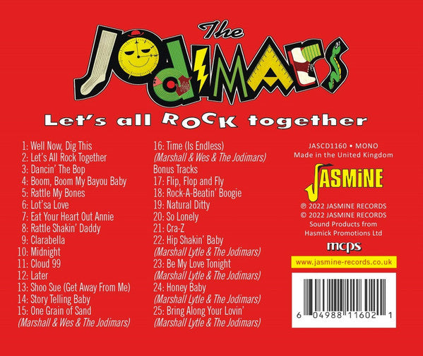The Jodimars : Let's All Rock Together (CD, Comp, Mono)