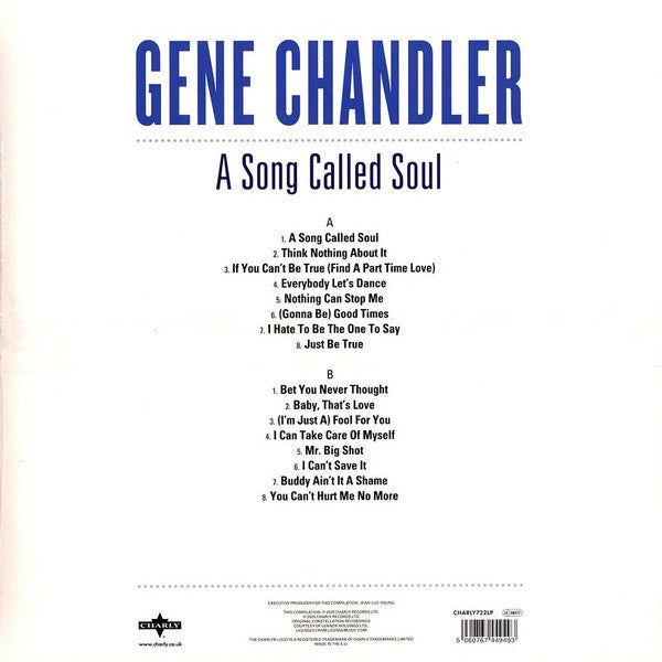 Gene Chandler : A Song Called Soul	 (LP, Comp)