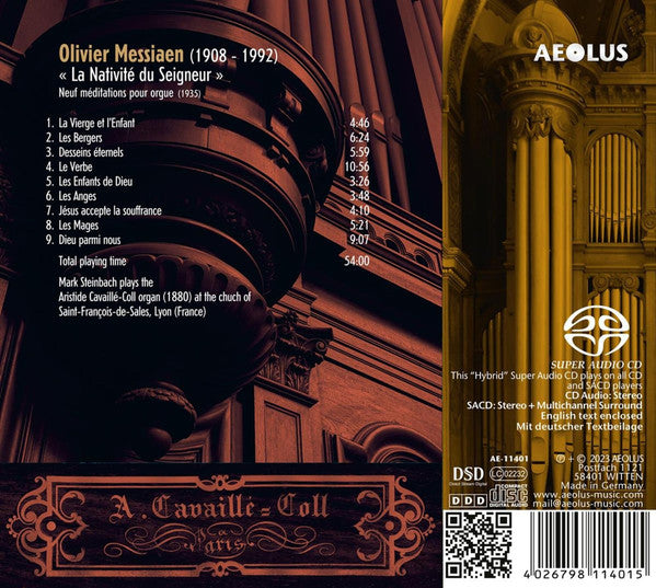 Olivier Messiaen, Mark Steinbach (2) : La Nativité Du Seigneur   (SACD, Hybrid, Multichannel, Album)