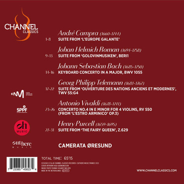 Camerata Øresund : Pas De Bourrée (CD, Album)