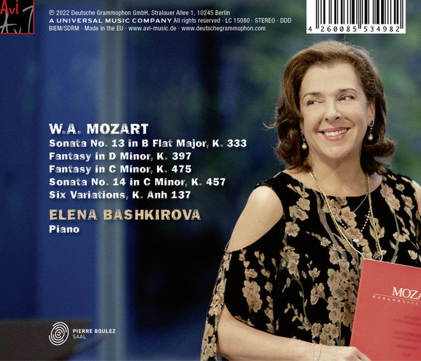 Elena Bashkirova, Wolfgang Amadeus Mozart : Sonatas & Fantasies (CD)