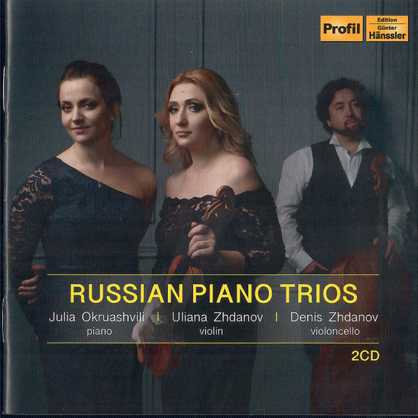 Julia Okruashvili, Denis Zhdanov (2), Uliana Zhdanov : Russian Piano Trios (2xCDr)