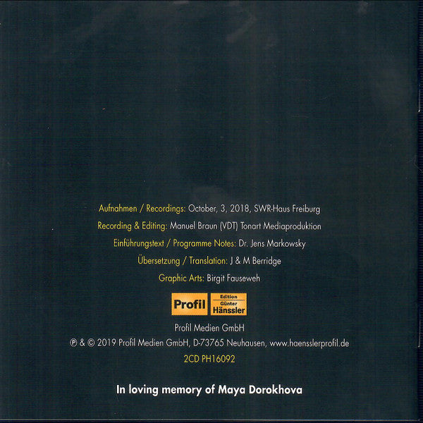 Julia Okruashvili, Denis Zhdanov (2), Uliana Zhdanov : Russian Piano Trios (2xCDr)