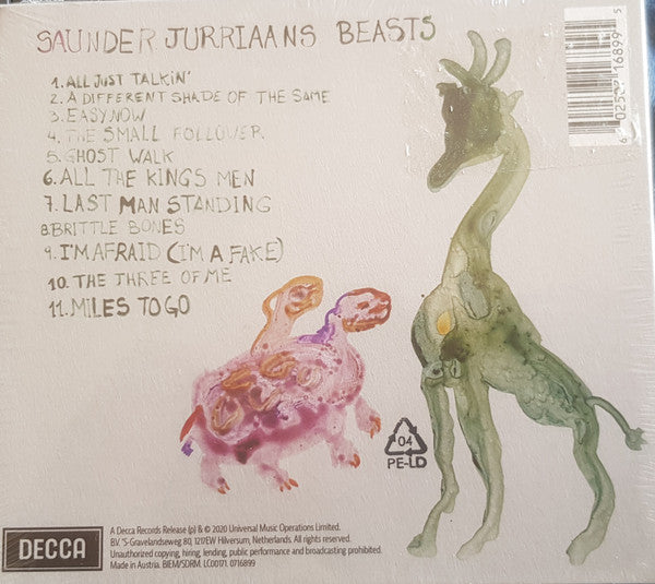 Saunder Jurriaans : Beasts (CD, Album)
