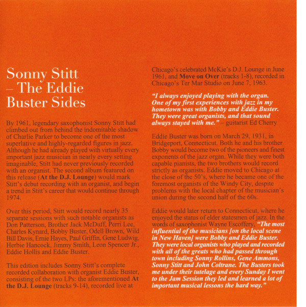 Sonny Stitt : Move On Over... (CD, RE)