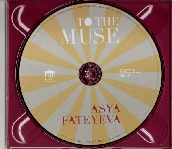 Asya Fateyeva : To The Muse (CD, Album, DDD)