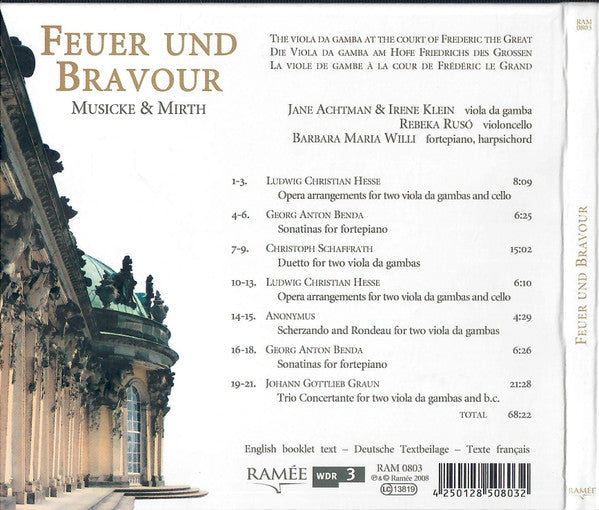 Musicke & Mirth : Feuer Und Bravour (CD)