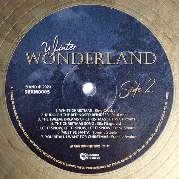 Various : Winter Wonderland (14 Christmastime Classics) (LP, Comp, Ltd, RE, RP, Gol)